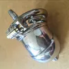 Update Version Stainless Steel Super Small Male Chastity device Adult Cock Cage With Curve Cock Ring BDSM Sex Toys Bondage Chastity belt