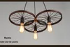 Vintage-Rad-Deckenpendelleuchten, moderne Leuchten, LED-Lampen, Heimbeleuchtung, Metall, Industrie, Edison-E27-Fassung, 3/6-Kopf-Lampe