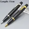 hot sell black / Silver Mini ballpoint pen business office stationery Promotion Write refill pens For birthday Gift