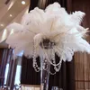50 adet/grup 6-26 inç Devekuşu Tüyü Beyaz Tüy Düğün Parti masa Centerpiece Masaüstü Dekorasyon Peluş yılbaşı dekoru