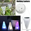 Solar Outdoor Lights Lantern 8 Colors Halloween Lamp Lantern White RGB Colorful Automatic Light LED Solar Light Chinese Lanterns