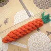 Livraison gratuite, gros tressé corde noeud jouet Durable carotte chien jouets chat animal de compagnie coton imiter mâche