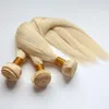 Virgn Human Hair Thkaves Brazylian Hair Packles wątki nieprzetworzone 613 BLOND BLONDE PERUGIAN INDYJSKIE MALIYSIAN CAMBODIAN BURS Włosy 8868639