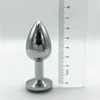 Giocattoli anali in metallo di piccole dimensioni per sesso Butt Plug Plug anale in acciaio inossidabile, giocattoli del sesso Prodotti del sesso per adulti