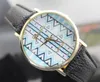 Женева простой дизайн кварцевые Леди наручные часы ретро женщины наручные часы браслет пояса мода украшения watchfreeshipping