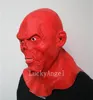 Maski Whlosale Halloween Devil Red Skull Mask Horro Full Head Ghost Mask Lateks Movie Monster Mask