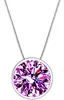 Nouveau collier pendentif en pierre de zircone cubique femmes collier multicolore collier pendentif circulaire pour dames bijoux de mode