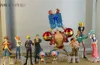 10 sztuk Zestaw One Piece Figurine Collection 2 lata później Luffy Nami Zoro Sanji Anime Japońskie kreskówki