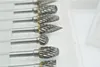 10 Stück Wolframkarbid-Drehfeile Doppelrille Metallschleifer Legierung Trimmen Mühle Fräser geschnitzt polnischen Bit 3 * 6 mm Schleifbit