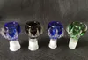 Bunte dicke Drachenklaue-Glasschale, männlich oder weiblich, 14,4 mm, 18,8 mm Gelenk, Rauchschalen, Glasschale für Glasbongs, Wasserpfeifen