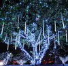 30 cm 144led Meteor Shower Rain Tube Led Christmas Light Wedding Party Garden Xmas String Light Light Esterni