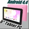 168 DHL günstiger 9 Zoll Dual-Kamera Quad Core Android 4.4 Tablet PC 512 MB RAM 8 GB ROM 1,5 GHz Allwinner A33 A-9PB