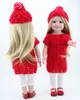 Ouro longo cabelo reto menina dolls 18 '' americano renascido completo feita artesanal bebê recém-nascido brinquedos meninas suaves presente