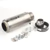 TKOSM 51mm 61mm Universal Escape Silenciador Da Motocicleta Modificado SC Exhaust Aço Inoxidável De Fibra De Carbono Caber Mais Moto