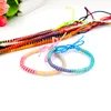 10 Farben Hippie handgemachtes Freundschaftsarmband Hanf Charm Love Round String Freundschaftsarmband für Frauen Männer294r