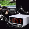 Freeshipping Multifunctionele Bluetooth-luidspreker Mini Draagbare Draadloze Versterker FM-radio LED-wekker Wireless voor mobiele telefoon