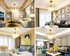 Modern Chandelier Lighting Novelty Lustre Lamparas Colgantes Lamp for Bedroom Living Room luminaria Ceiling Fan Light Led crystalChandeliers