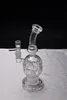 Dicke Totenkopf-Glasbongs, Fab Egg Recycler, Bohrinseln, Glas-Wasserpfeife, 2-Funktions-Bong mit 14-mm-Gelenk