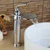 Spedizione Gratuita Più Colore Scelte Bagno Rubinetto Cascata Lavabo Rubinetti Deck Mounted Singola Maniglia Rubinetto LH-16863