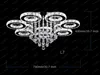 Lampadari moderni a LED in cristallo di diamante Plafoniere Apparecchio Luminarias Lampade a sospensione Rotondo da incasso Soggiorno Foyer Illuminazione Montaggio Lustri