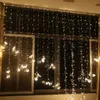 110V / 220 V Światło Kurtyny 10 * 5m 10 * 3m 5 * 4m 8 * 0.65m 4 * 4M LED Strings Fairy Festival Hotel Wedding Party Lights Christmas Backgra LLFA