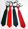 Corbata para niños, 4 colores, corbatas sólidas para bebés, 28*6,5 cm, corbata con banda de goma para niños, regalo de Navidad, envío gratis