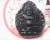 Manual sculpture Obsidian rock Buddha lotus throne, talisman necklace, pendant 53 x x15mm