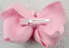 4.5inch Baby Girl Solido doppio nastro Archi per capelli clip (196 colori) fascia per capelli per bambini Due strati Hairbow ragazza Fascia per capelli Bastoncini per capelli 30 pezzi /