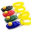 Fashion Pet dog cat Click Clicker Training Trainer Sound training with Key ring loop included Agility Training Products