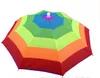 12quot Rainbow Umbrella Hat Portable umbrellas hat Folding elastic strap fishing umbrella cap2303559