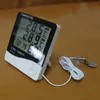 Digitale LCD-thermometer Hygrometer Elektronische temperatuur Vochtigheidsmeter Weerstation Indoor Outdoor Tester Wekker HTC-2