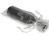 100 Stuks Goud Organza Fles Zak Pouch Gift Wrap Bruiloft Gunst 14X35cm Wijn-Fles zakken of Mix colors201I