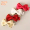 Nowy przylot 80pcs/działka Bow Aligator Wstążka Bowknot Słodka dziewczynki do włosów mini rozmiar klipsy dla dzieci