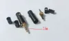 2 pezzi placcati in oro da 2,5 mm stereo maschio riparazione jack per cuffie audio saldatura