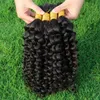 Pretty Curls Human Hair Weave Bulk obearbetat kinky Curly Peruansk mänskliga hårförlängningar i bulk för flätor på ingen fästning3981906