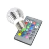 E27 E14 LED 16 Color mudando RGB RGBW Lâmpada Lâmpada 85-265V RGB LED Spotlight + IR Controle Remoto