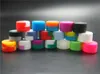 500X Promotional 3ML round shape nonstick silcone smoking container jars dab silicone wax containers 3 ml oil cartomizer