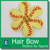 Softball/Baseball/football Hair Bows - Team Order - Bulk Listing (REAL BALL) - You Choose Colors 9 color