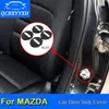 QCBXYYXH 4Pcs/lot ABS Car Door Lock Protective Covers For Mazda 2 3 5 6 CX-3 CX-5 CX-9 Axela Atenza MX-5 CX-7 Car Styling