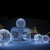 10m x 1,5m LED Twinkle Lighting 500 LED Xmas String Fairy Bröllop Gardin Bakgrund Utomhus Party Christmas Lights 110V 220V