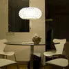 Moderne kristal caboche hanger lamp led kroonluchter licht helder gouden acryl bal 3 maten moderne design suspensie verlichting hotel halcafé