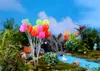 50pcs spedizione gratuita Mini Balloon Fairy Garden Stuff decorativo Resina artificiale Accessorio in miniature per l'arredamento da giardino Fairy