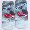 Casual Women Fashion Low Cut Ankel Socks Bomull 3D Tryckt Lady Girls Soft Cartoon Slippers Sock Cosplay Props 467 Mönster för vald gåva