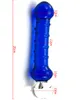 여성 자위, 에로 아니스 섹스 토이를위한 푸른 유리 남근 딜도 귀염둥이 엉덩이 플러그 여자를위한 성인 용품 - 20 * 3.5 cm 17905