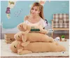 DorimyTrader 100cm Big Lovely Soft Cartoon Rabbit Pluche Kussen Gevulde Anime Lying Bunny Doll Toy 2 Colors 39 Inch 100cm DY61774