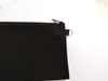 100 pçs bolsas cosméticas de lona de algodão preto faça você mesmo para mulheres em branco com zíper simples bolsa de maquiagem bolsa de embreagem para telefone estojos organizadores de presentes 19,5 x 11 cm