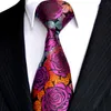 E12 Mäns slipsuppsättningar Rose Multicolor Fuchsia Red Yellow Blue Floral Slyckor Pocket Square 100% Silk New Wholesal238L