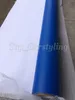 Film d'enveloppe de voiture en vinyle mat bleu foncé avec sans bulles d'air/vinyle mat pour les couvertures de carrosserie d'emballage de véhicule 1,52x30 m/rouleau (5 pieds x 98 pieds)