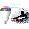 E27 Smart Bulb Trådlös Bluetooth-ljudhögtalare med LED RGB Light Music Bulb Lamphögtalare Färgbyte via WiFi App Control