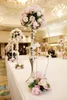 Partihandel Bröllop Blomma Bollhållare Bröllop Road Bly Wedding Centerpiece Metal Stand High Tall T Steg dekor (120 cm)